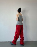 Red 3D Sweat Pants #250418